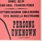 Charmants Garcons / Persons Unknown Academy Cinema Film Poster by Strausfeld, 1966 8