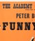 Funnyman Academy Cinema Quad Film Poster by Strausfeld, UK, 1968 4
