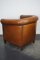 Fauteuil Club Vintage en Cuir Couleur Cognac, Pays-Bas 3