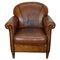 Vintage Dutch Cognac Colored Leather Club Chair, Image 1