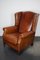 Poltrona Wingback vintage in pelle color cognac, Paesi Bassi, Immagine 14