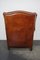 Vintage Dutch Cognac Colored Wingback Leather Club Chair 10