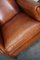 Vintage Dutch Cognac Colored Wingback Leather Club Chair, Image 2