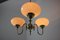 Art Deco Brass 3-Light Chandelier, 1930s 16