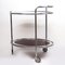 Oval Chrome and Glass Drinks Trolley, 1940s 9