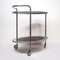 Oval Chrome and Glass Drinks Trolley, 1940s 4