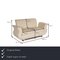 Cream Fabric Two-Seater Couch by Bretz Moon, Image 2