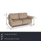 Beige Leather 3-Seat Couch by Rolf Benz, Image 2