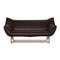 Brown Leather Tango 3-Seat Couch from Leolux 1
