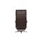 Swiss Dark Brown Leather Armchair with Relax Function 9