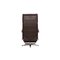 Swiss Dark Brown Leather Armchair with Relax Function, Image 9