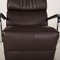 Swiss Dark Brown Leather Armchair with Relax Function, Image 4
