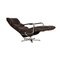 Swiss Dark Brown Leather Armchair with Relax Function 3