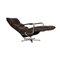 Swiss Dark Brown Leather Armchair with Relax Function, Image 3