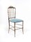 Italian Light Blue Velvet Chair 1