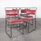 Stapelbare Esszimmerstühle aus Metallrohr von PEL, 1950er, 6er Set 3