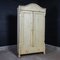 White Brocante Wardrobe with Patina, Early 1900s 1