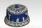 Blue Dip Jasperware Cylindrical Cheese Dish 2