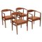 Walnut Dining Chairs by Eyjolfur Augustsson for Hjalmar Jackson, Set of 4 1