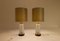 Mid-Century Table Lamps in Teak and Glass from Orrefors, Sweden, Set of 2 7