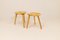 Mid-Century Stools in Pine from Norsk Husflid, Norway, 1960s, Set of 2 2