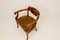 Swedish Brown Desk Chair in Birch & Mahogany, Sweden, 1920s, Image 4