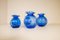 Mid-Century Blue Vases from Johansfors, Sweden, 1950s, Set of 5 3
