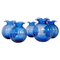 Mid-Century Blue Vases from Johansfors, Sweden, 1950s, Set of 5 1