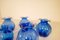 Mid-Century Blue Vases from Johansfors, Sweden, 1950s, Set of 5 4