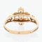19th Century Natural Pearl 18 Karat Rose Gold Ring 10