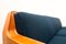 Mid-Century Modern Blue Cherry Wood Sofa by Melchiorre Bega, Italy, Image 6