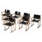 Folding Safari Chairs by Van Praet in the Style of Mogens Koch, 1950s, Set of 7 1