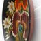 Wooden Traditional Hand Painted Plate, 1960 7