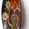 Wooden Traditional Hand Painted Plate, 1960, Image 7