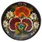 Wooden Traditional Hand Painted Plate, 1960, Image 1