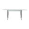 LC12 La Roche Table in Steel and Glass by Pierre Jeanneret and Le Corbusier for Cassina 1