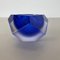 Murano Glas Sommerso Diamond Aschenbecher von Flavio Poli, Italien, 1970er 15