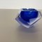 Murano Glass Sommerso Diamond Bowl Ashtray by Flavio Poli, Italy, 1970s 4