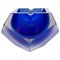 Murano Glass Sommerso Diamond Bowl Ashtray by Flavio Poli, Italy, 1970s 1