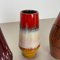 Jarrones Fat Lava de cerámica multicolor de Scheurich, Germany. Juego de 4, Imagen 11