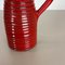 Red Ceramic Studio Pottery Vase from Marei Keramik, Germany, 1970 7