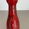 Red Ceramic Studio Pottery Vase from Marei Keramik, Germany, 1970 10