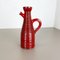 Red Ceramic Studio Pottery Vase from Marei Keramik, Germany, 1970 2