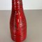 Red Ceramic Studio Pottery Vase from Marei Keramik, Germany, 1970 9