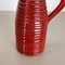 Red Ceramic Studio Pottery Vase from Marei Keramik, Germany, 1970 6