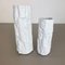 Porcelain OP Art Brutalist Vases from Bareuther, Bavaria, Germany, 1970s, Set of 2 3