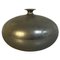 Italian Mid-Century Modern Gray Pewter Rounded Vase, 1970s 1