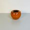 Vase Mid-Century en Céramique Orange avec Décoration Abstraite, Italie, 1960s 4