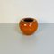 Mid-Century Italian Modern Orange Ceramic Vase with Abstract Decoration, 1960s, Image 2