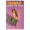 Póster de viaje de United Air Lines Hawái original de Galli, años 60, Imagen 1
